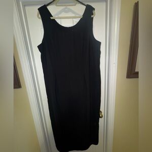 Virgo, Long Black Sheath Dress - Size 20